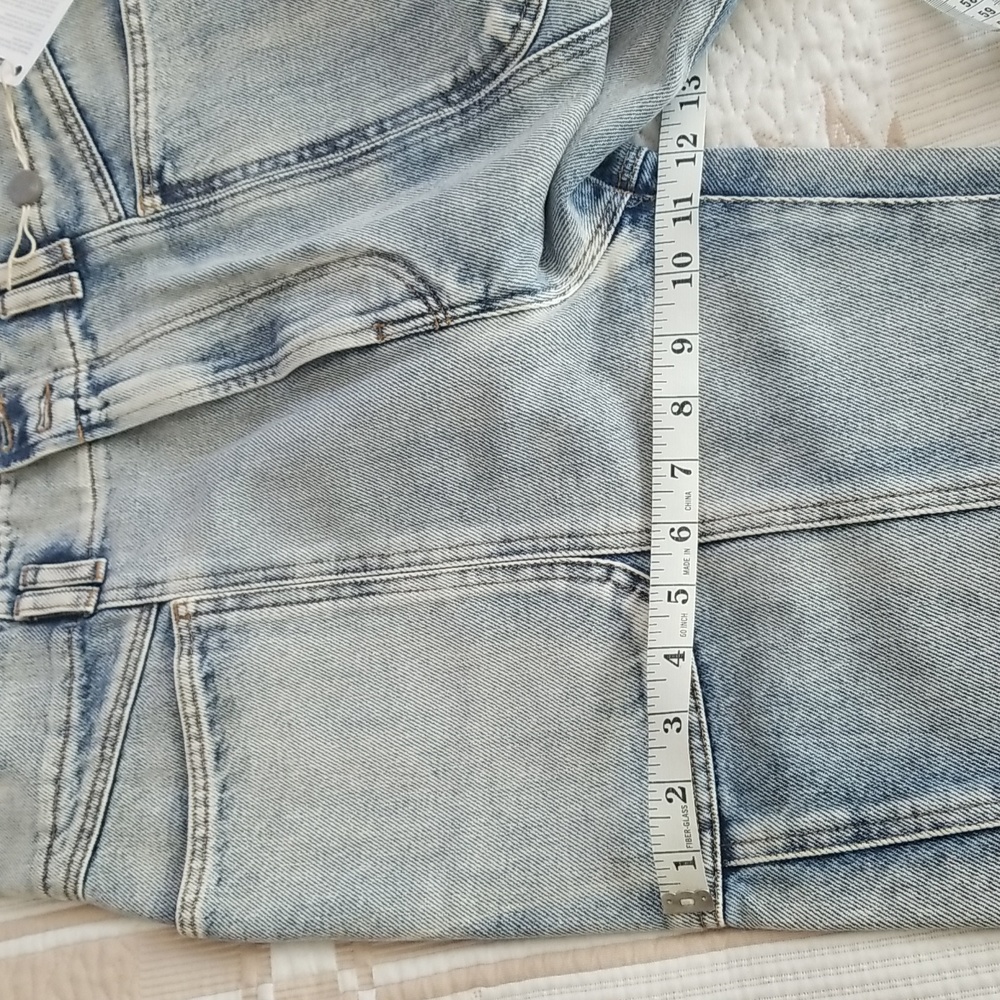 Isabel Marant Eliot High Waist Tapered Leg Jeans Size 38 Light Wash Blue - Picture 10 of 10